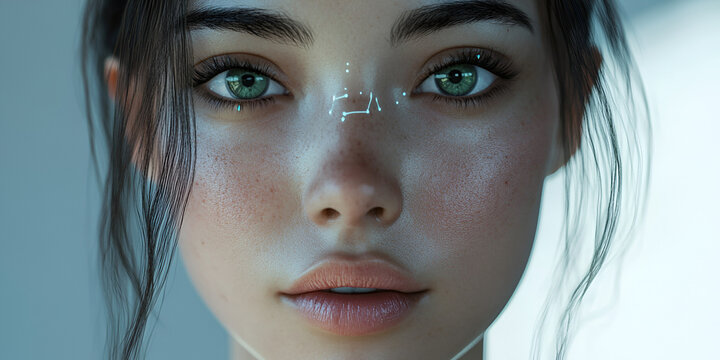 AI System Analyzing Emotional Response Data in Futuristic Digital Interface