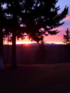 sunset on stover