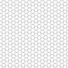 Intricate islamic pattern with stars forming tessellations in repeating sequence