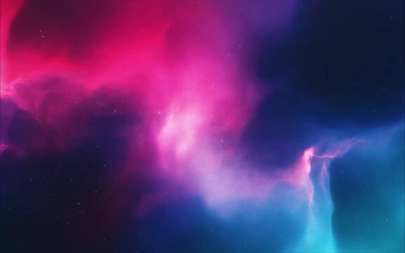 eep Space Purple Galaxy Background with Soft Nebula Clouds Motion