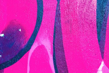 Vibrant pink graffiti texture with bold lines and abstract shapes. 80s street art neon, urban vibe, energetic display. Background, texture, street art, posters, bold visuals.