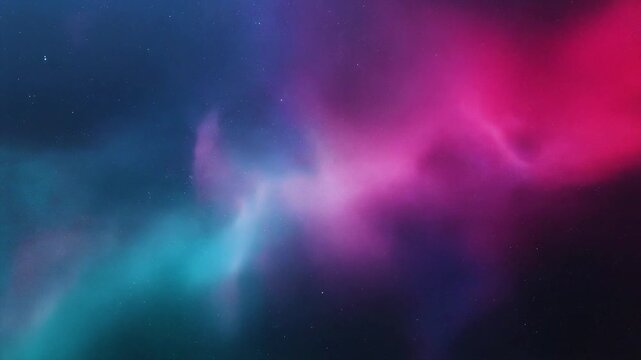 Cinematic Pink and Cyan Cosmos Animation Ethereal Space Loop