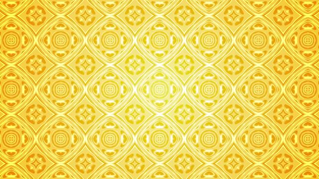 Hypnotic Warm Yellow Geometric Animation
