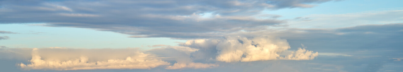 Sky with Cumulus Clouds at Sunset