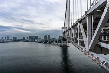 東京レインボーブリッジからの湾岸風雨系