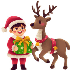 unique and cute Christmas themed illustrations