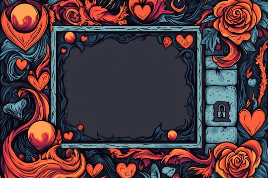 Unique volcanic passion frame for heartfelt celebrations on Valentine's Day, Mother's Day, and International Women's Day