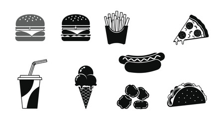 Delicious fast food icons for your next project
