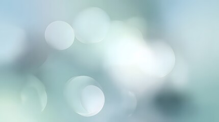 Abstract green background with bokeh. Soft light defocused spots. bokeh defocused lights and snowflakes. Soft light defocused spots. copy space