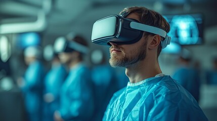 Medical professionals engage in immersive virtual training experiences