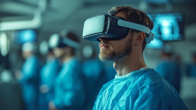 Medical professionals engage in immersive virtual training experiences
