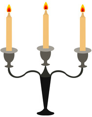 candlestick with candles