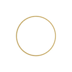 Simple golden wooden embroidery hoop craft supply