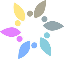 PEOPLE CONNECTED UNION TEAM TEAMWORK SIGN LOGO
