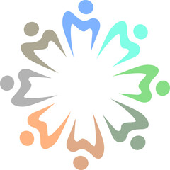 PEOPLE CONNECTED UNION TEAM TEAMWORK SIGN LOGO
