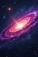 Breathtaking Nebula Vista Swirling Cosmic Dust and Gas Illuminated by Distant Stars