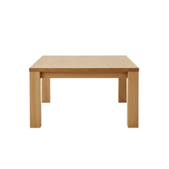 Modern square natural oak wood coffee table