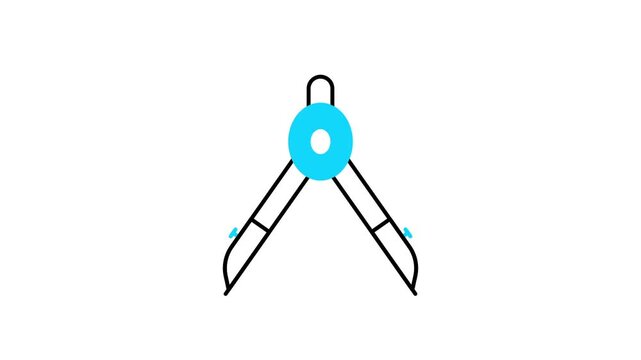 Protractor animated icon video