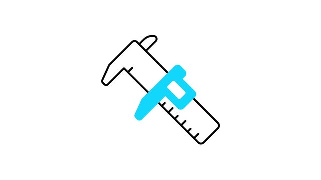 Vernier Calliper animated icon video