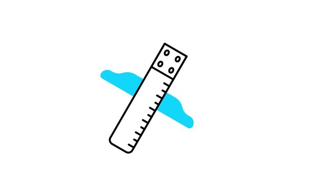T square animated icon video