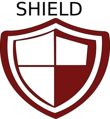 Vector shield icon. Security vector icon collection. Protection logo, shield. Сryptocurrency protection sign. Reliability wallet. Crypto currency security button.protection flat icon