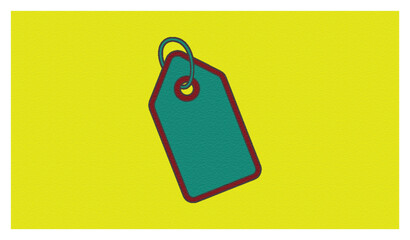 Minimalist Shopping Tag Icon for Modern E-commerce