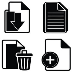 File and  Document icons Set