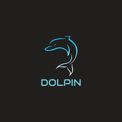 vector image of an dolphin