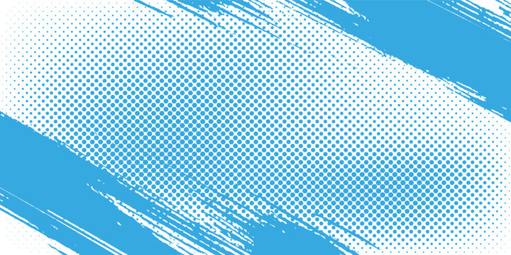 blue color pattern gradient grunge texture background. Dots pop art comics sport style vector illustration Abstract background dark blue with modern corporate concept