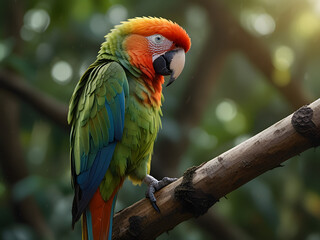 Obraz premium parrot wildlife in the forest