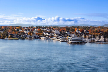 Multiple residential buildings at the Oslofjord,Oslo, South Norway, Norway, Scandinavia, Europe