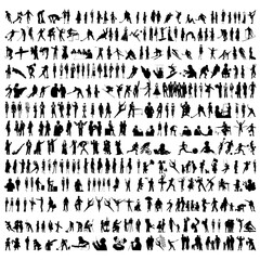 seamless pattern of people