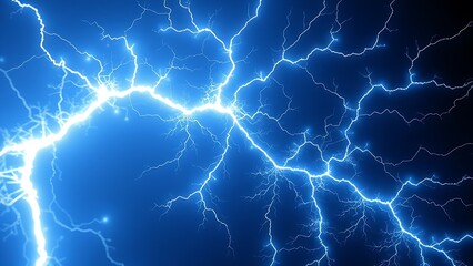 Obraz premium ionization. Frozen fractal lightning bolt displaying intricate electrical branching patterns, STEM education sheets, lab safety posters, designed for biotech research communications.