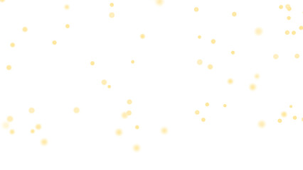 Warm golden bokeh fireflies overlay transparent PNG 3D render