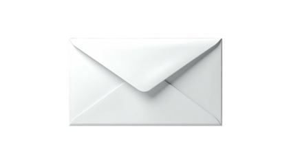 Sealed white envelope centered on a stark black backdrop