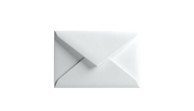 White envelope, centered, against a plain black background