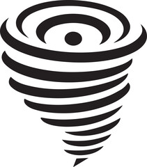 Tornado Whirlwind Silhouette Vector, Vector Icon, Logo Vector