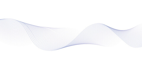 Abstract wave element for design. Digital frequency track equalizer. Stylized line art background. Vector illustration. Wave with lines created using blend tool.	