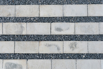 レンガの道のアップ