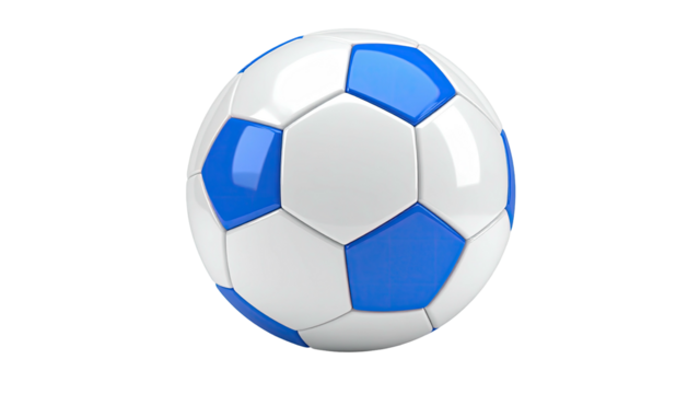 Football classic white/blue pentagon pattern, sports game