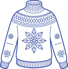 Festive holiday sweater design with traditional christmas colors and classic font styles