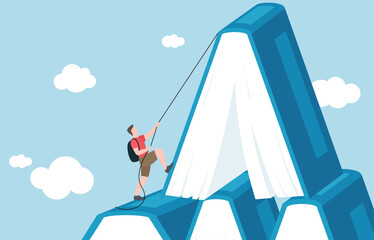 The challenging but rewarding journey of acquiring knowledge and reaching intellectual heights. Further studying, higher learning.