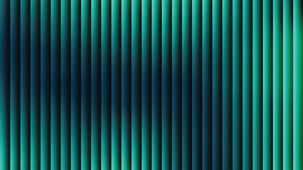 Dark green gradient abstract background with ribbed glass effect. Futuristic fractal glass background with soft wave, glow, and transparent layers. Modern technology concept