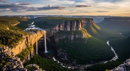 Drone Photography of Chapada Diamantina Waterfalls and Plateaus