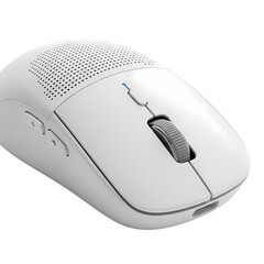 Sleek white wireless mouse for precise navigation