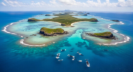 Aerial View of Abrolhos Archipelago Marine National Park