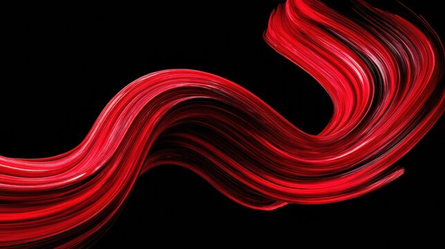 Swirling Red Wine Creates an Abstract Wave With Artistic Motion Against a Dark Backdrop