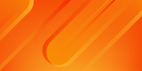 Abstract orange background with diagonal lines. Dynamic shapes composition.