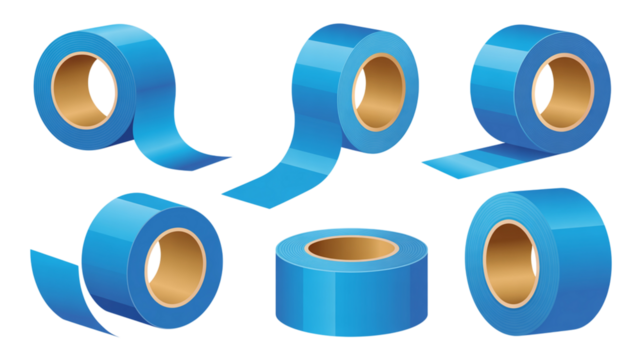 Get Organized with Versatile Blue Tape Rolls for Crafting, Decorating, and DIY Projects – Essential for Home, Office, and School Use, Available in Multiple Sizes