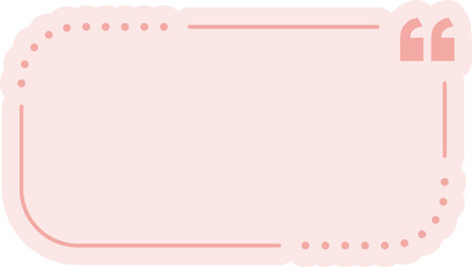 Square Quote Frame Outline